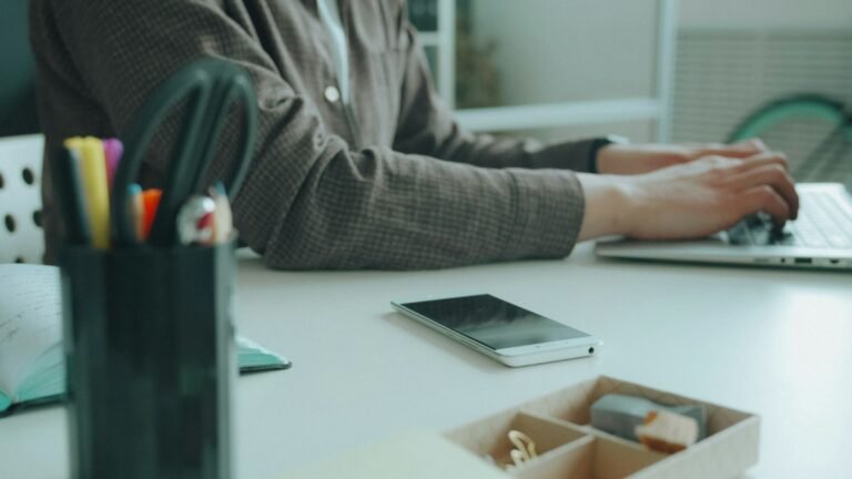 Person using a laptop and an Android phone side by side, the kind of setup Googlebook's Better Together features are built for