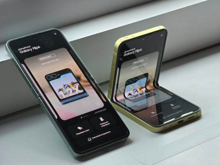 A Samsung Galaxy Z Flip clamshell foldable, the design the Galaxy Z Flip 8 carries forward